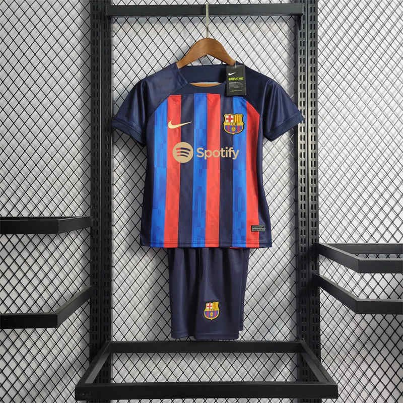 empty-placeholder.webp 22-23 Kids Barcelona Home Jersey Kit Football Size 16-28 - Image 1