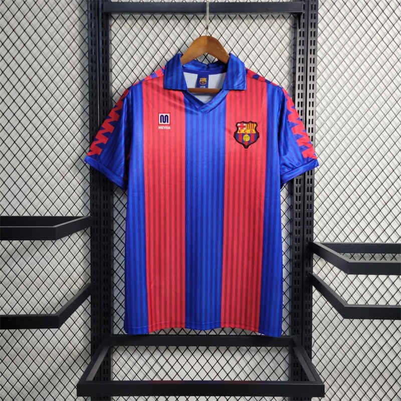 empty-placeholder.webp 91-92 Barcelona Home Jersey Retro Football Shirt S-XXL - Image 1