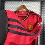 23-24 Manchester United Long Sleeve Home Jersey (Fans Version) Football Shirt - Image 5