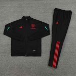 23-24 Manchester United Training Kit (Jacket+Pants)-ZJ#MU05-Black - Image 3