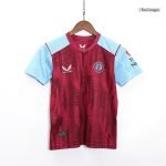 23-24 Kids Aston Villa Home Jersey Kit Football Size 16-28 - Image 2