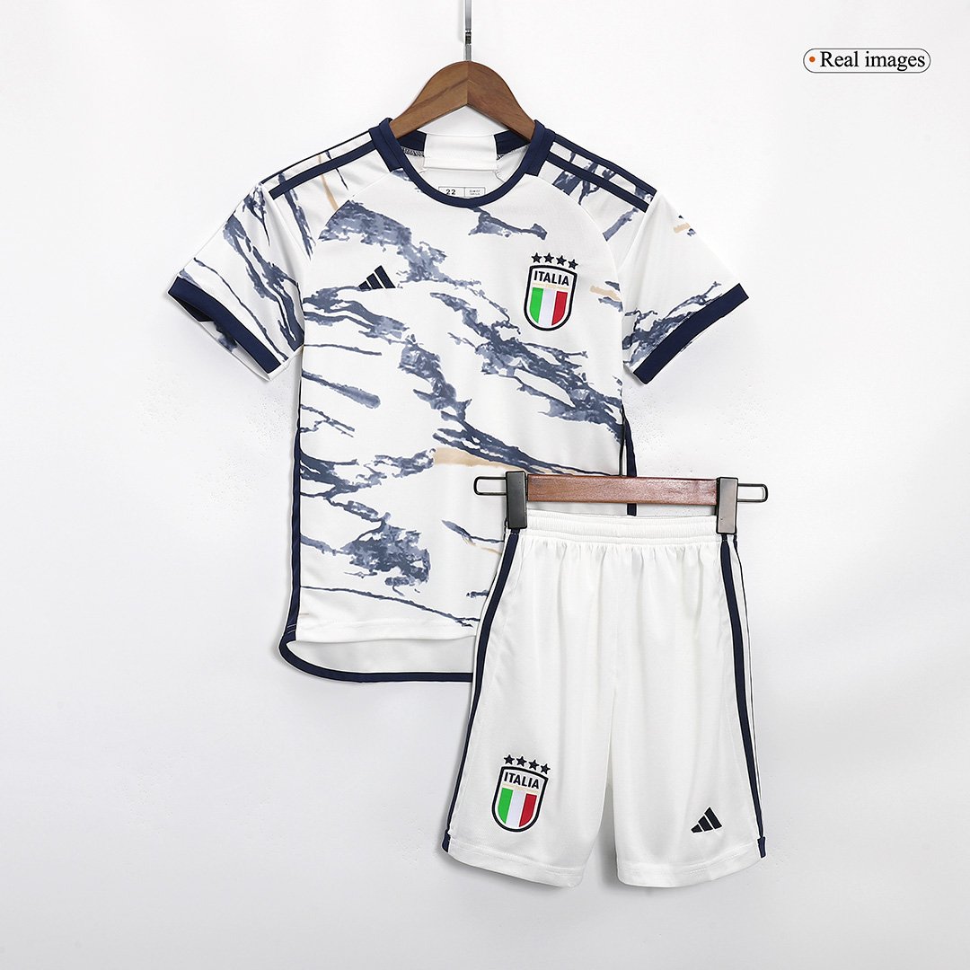 20231024_162908_091 Kids Italy Away Jersey Kit Football Size 16-28 - Image 1