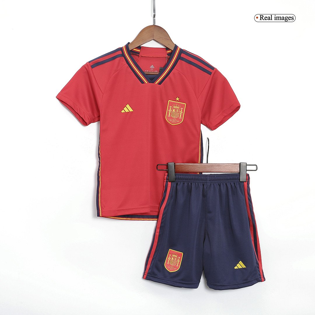 20231024_163009_102 Kids Spain Home Jersey Kit Football Size 16-28 - Image 1