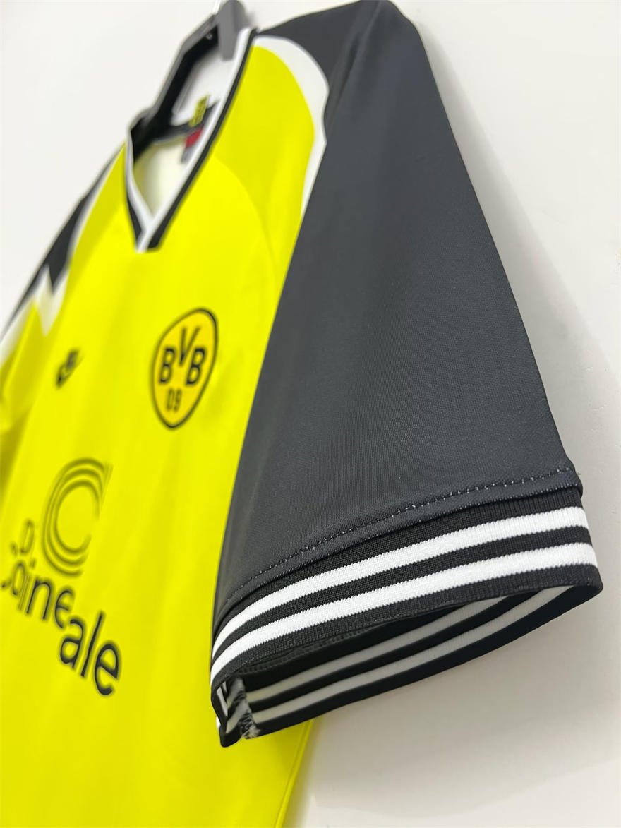 94a1ea43 95-96 Borussia Dortmund Home Jersey Retro Football Shirt S-XXL - Image 3