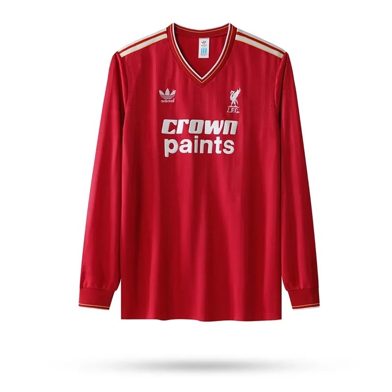 b&bo=IAMgAyADIAMBByA!&rf=viewer_4&t=5.webp 85-87 Liverpool Home Jersey Retro Long Sleeve Football Shirt S-XXL - Image 1