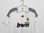 08-09 Real Madrid Home Jersey Retro Football Shirt S-XXL - Image 6