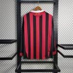 09-10 Retro AC Milan Home Jersey Long Sleeve Football Shirt S-XXL - Image 2