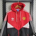 23-24 Manchester United Jacket Trench Coat Size S-XXL Windbreaker - Image 3