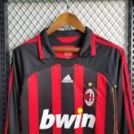 06-07 Retro AC Milan Home Jersey Long Sleeve Football Shirt S-XXL - Image 5