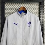23-24 Double Face Al Hilal Windbreaker Jacket Trench Coat Size S-XXL - Image 8