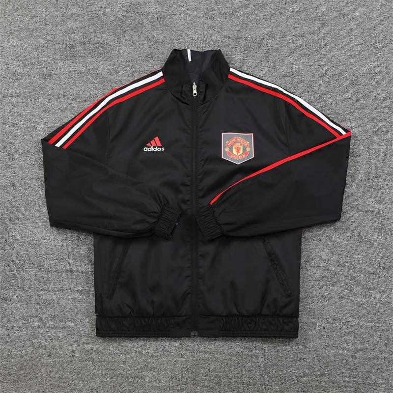 曼联 (1) 23-24 Double Face Manchester United Jacket Trench Coat Windbreaker - Image 6