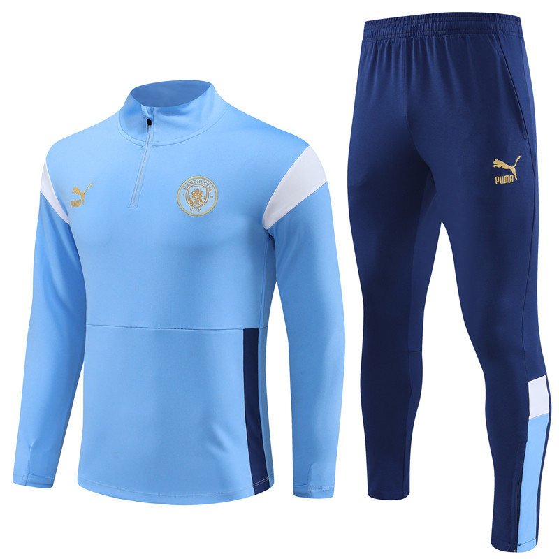 004 副本 Tracksuit Manchester City Training Kit (Tops and Pant)-ASD#MC007 - Image 1