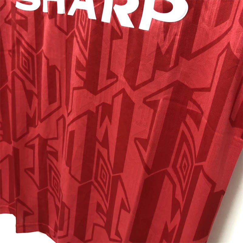 421bedc9 92-94 Retro Manchester United Jersey Home Football Shirt S-XXL - Image 4