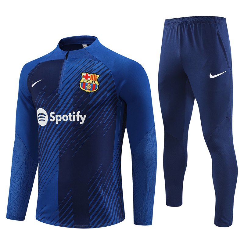8 副本 Tracksuit Barcelona Training Kit (Tops and Pant)-ASD#BA02 - Image 1