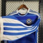 11-12 Chelsea Home Kit Full Sleeve Jersey Retro Football Shirt S-XXL - Image 5