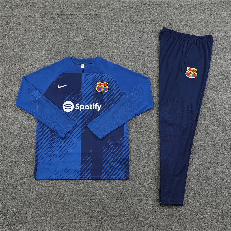 无题会话04276 副本 Tracksuit Barcelona Training Kit (Tops and Pant)-ASD#BA02 - Image 3