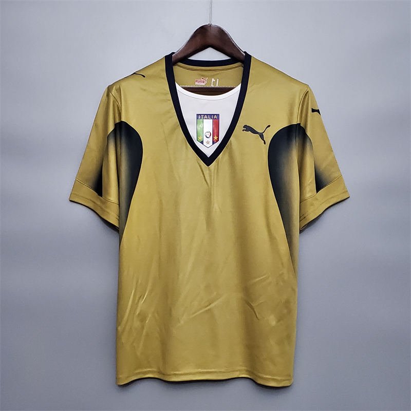 22fc555e 06 Italy Goalkeeper Jersey Retro Football Shirt Size S-XXL - Image 1