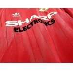 82-83 Retro Manchester United Jersey Home Football Shirt S-XXL - Image 7