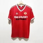 82-83 Retro Manchester United Jersey Home Football Shirt S-XXL