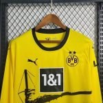 23-24 Borussia Dortmund Home Kit Full Sleeve Jersey (Fans Version) Football Shirt - Image 3