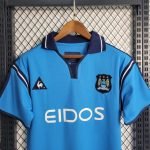 01-02 Manchester City Home Kit Retro Jersey Shirt Size S-XXL - Image 4