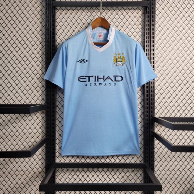 empty-placeholder.webp 11-12 Manchester City Home Kit Retro Jersey Shirt Size S-XXL - Image 1