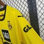 23-24 Borussia Dortmund Home Kit Full Sleeve Jersey (Fans Version) Football Shirt - Image 7