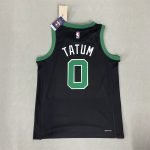Boston Celtics Jayson Tatum #0 Jordan Black 2022/23 Statement Edition Swingman Jersey - Image 2