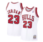 Chicago Bulls Michael Jordan #23 Mitchell & Ness White 1997-98 Hardwood Classics Jersey