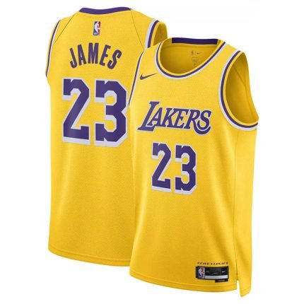 Los Angeles Lakers LeBron James #23 Gold 2022/23 Swingman Jersey - Icon Edition