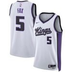Sacramento Kings De'Aaron Fox White 2023/24 Swingman Jersey - Association Edition