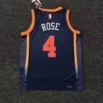 New York Knicks Julius Randle #30 Jordan Brand Navy 2022/23 Swingman Jersey - Statement Edition - Image 5