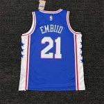 Philadelphia 76ers Joel Embiid #21 Royal 2022/23 Swingman Jersey - Icon Edition - Image 4