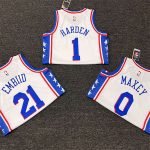 Philadelphia 76ers Joel Embiid #21 White 22/23 Swingman Jersey - Association Edition - Image 2
