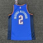 Oklahoma City Thunder Josh Giddey #3 Blue 2022/23 Swingman Jersey - Icon Edition - Image 4