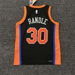 New York Knicks Julius Randle #30 Black 2022/23 Swingman Jersey - City Edition - Image 6