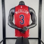 New Orleans Pelicans Zion Williamson #1 Red 23/24 Swingman Jersey- Statement Edition - Image 5
