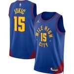 Denver Nuggets Nikola Jokic #15 Jordan Brand Blue 2022/23 Swingman Jersey - Statement Edition