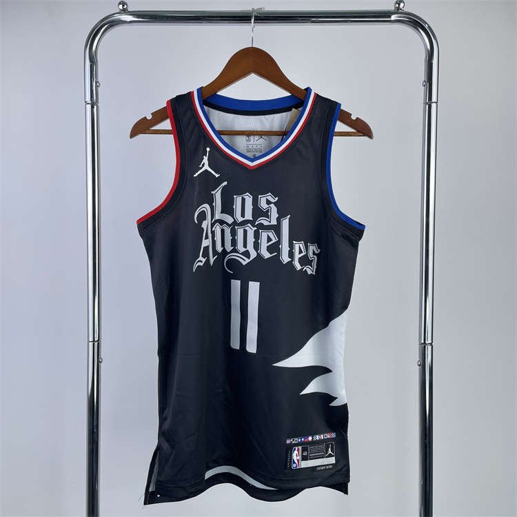 2c9cdcb5 Los Angeles Clippers Kawhi Leonard #2 Jordan Brand Black 2022/23 Statement Edition Swingman Jersey - Image 4