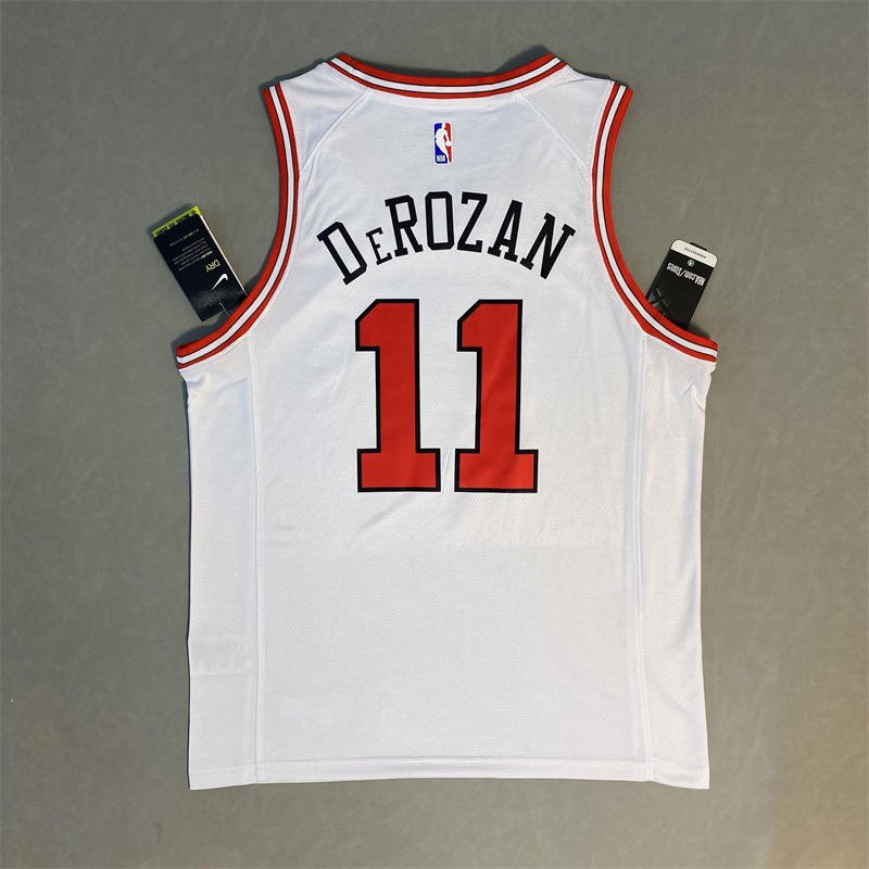 39c0e7a5 Chicago Bulls DeMar DeRozan #11 White 2022/23 Swingman Jersey - Association Edition - Image 8