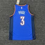 Oklahoma City Thunder Josh Giddey #3 Blue 2022/23 Swingman Jersey - Icon Edition - Image 5