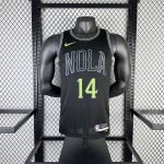 New Orleans Pelicans Zion Williamson #1 Black 2023/24 Swingman Jersey - City Edition - Image 4