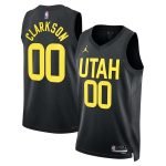 Utah Jazz Jordan Clarkson #00 Jordan Brand Black 2022/23 Swingman Jersey - Statement Edition