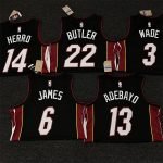 Miami Heat Jimmy Butler #22 Black 22/23 Swingman Jersey - Icon Edition - Image 3