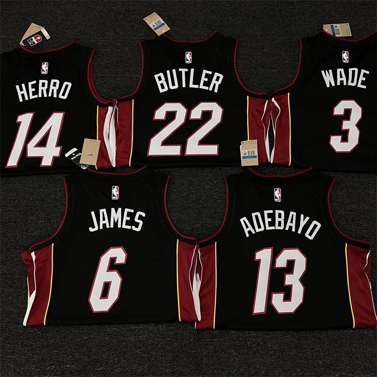 4ae25580 Miami Heat Jimmy Butler #22 Black 22/23 Swingman Jersey - Icon Edition - Image 3