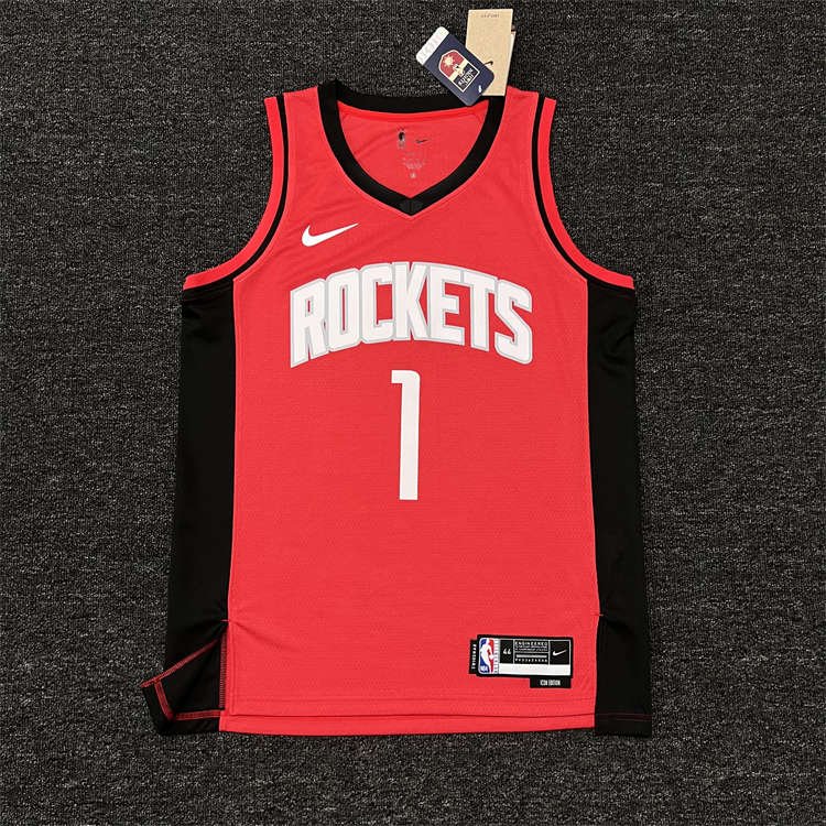 50a89494 Houston Rockets Jalen Green #4 Red 2022/23 Swingman Jersey - Icon Edition - Image 4