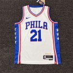 Philadelphia 76ers Joel Embiid #21 White 22/23 Swingman Jersey - Association Edition - Image 4