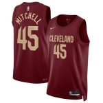 Cleveland Cavaliers Donovan Mitchell #45 Wine 2022/23 Swingman Jersey - Icon Edition