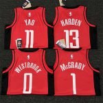 Houston Rockets Jalen Green #4 Red 2022/23 Swingman Jersey - Icon Edition - Image 2