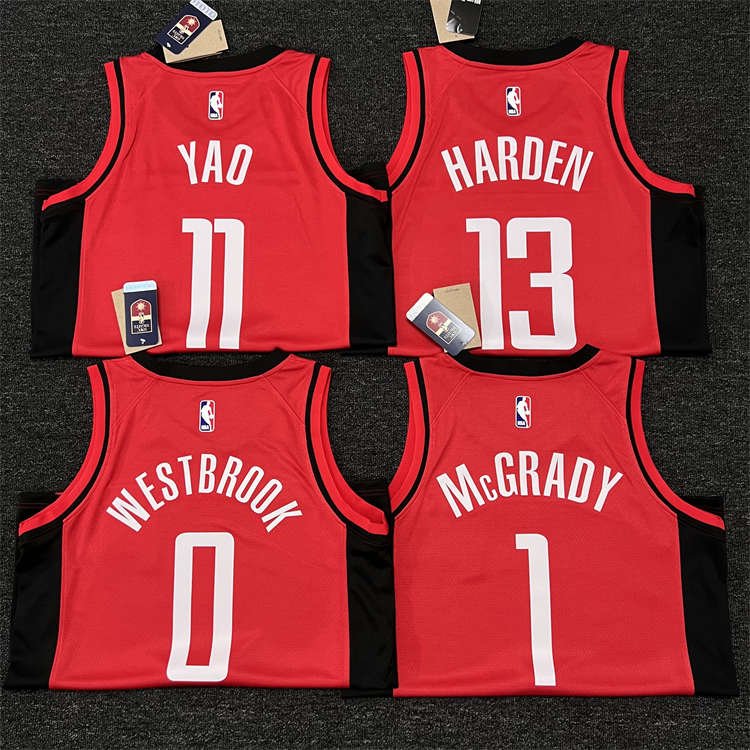 5a04f1ba Houston Rockets Jalen Green #4 Red 2022/23 Swingman Jersey - Icon Edition - Image 2